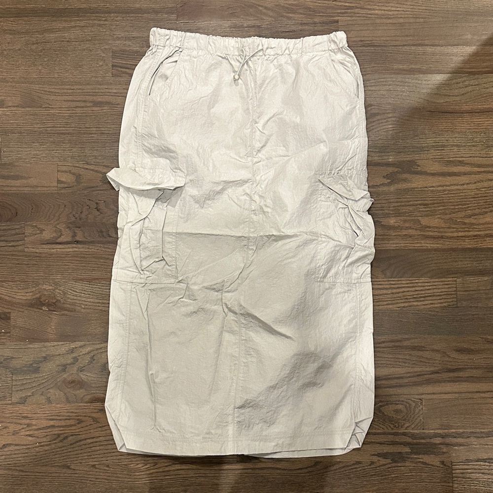 Women's Silverish Cargo Skirt